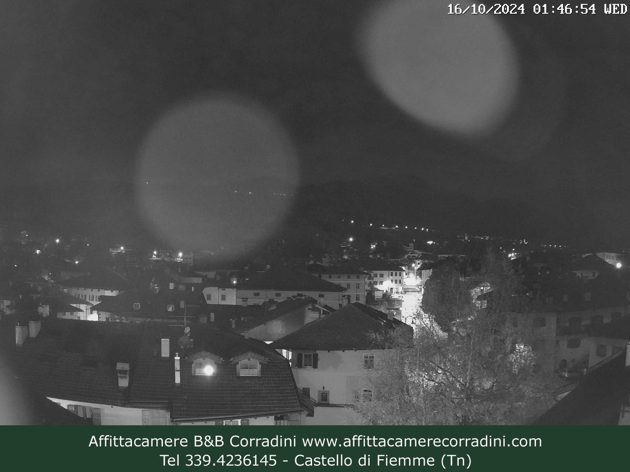 Webcam Castello di Fiemme Affittacamere B&B Corradini Trentino