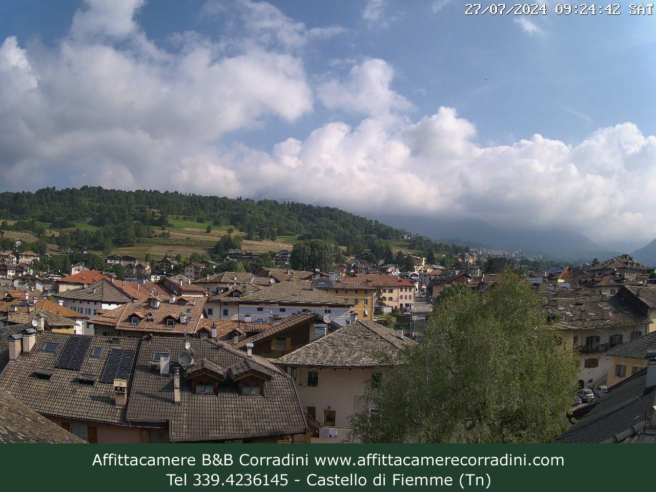 Webcam Castello di Fiemme Affittacamere B&B Corradini Trentino