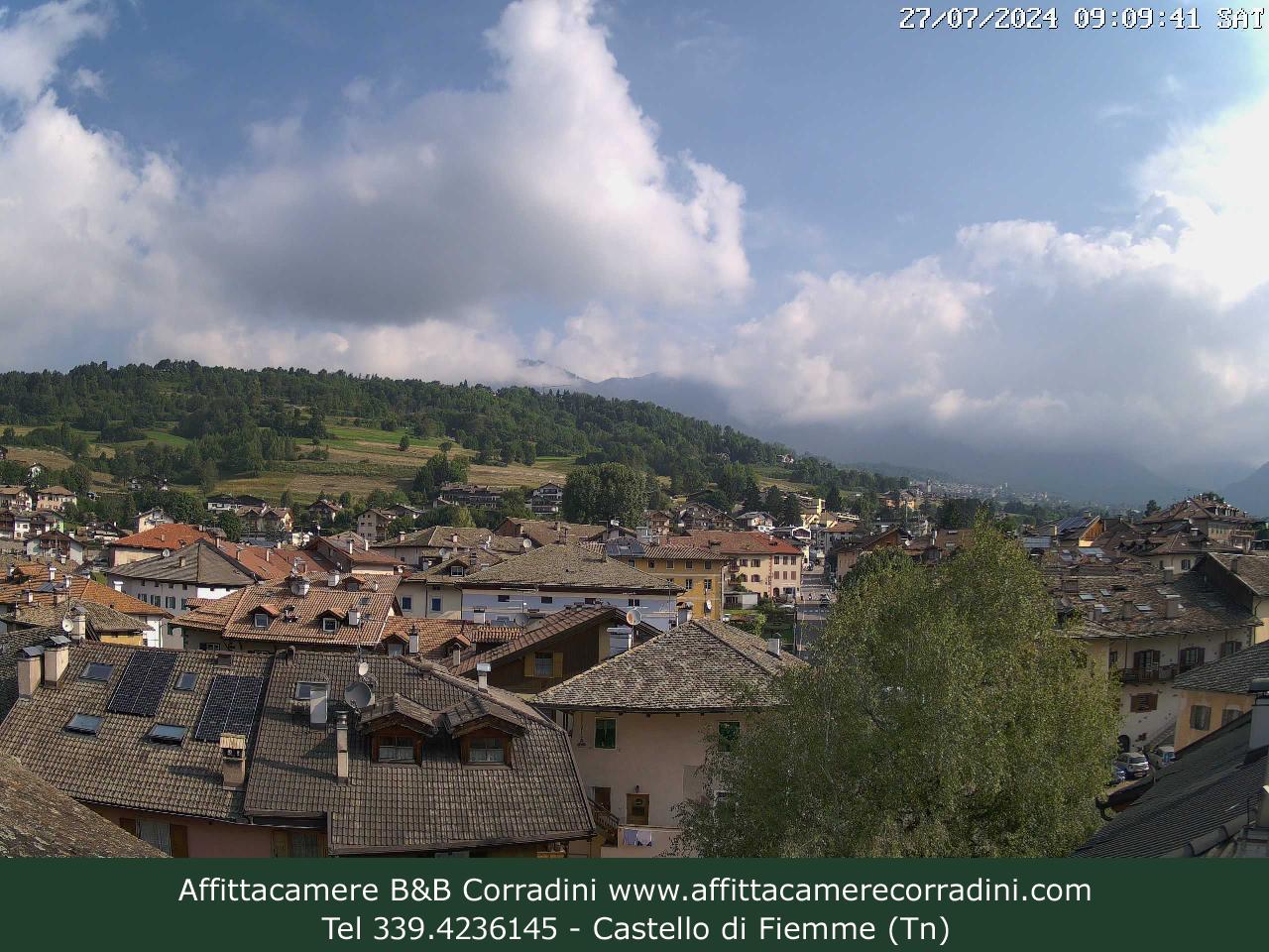 Webcam Affittacamere B&B Corradini - Castello di Fiemme
