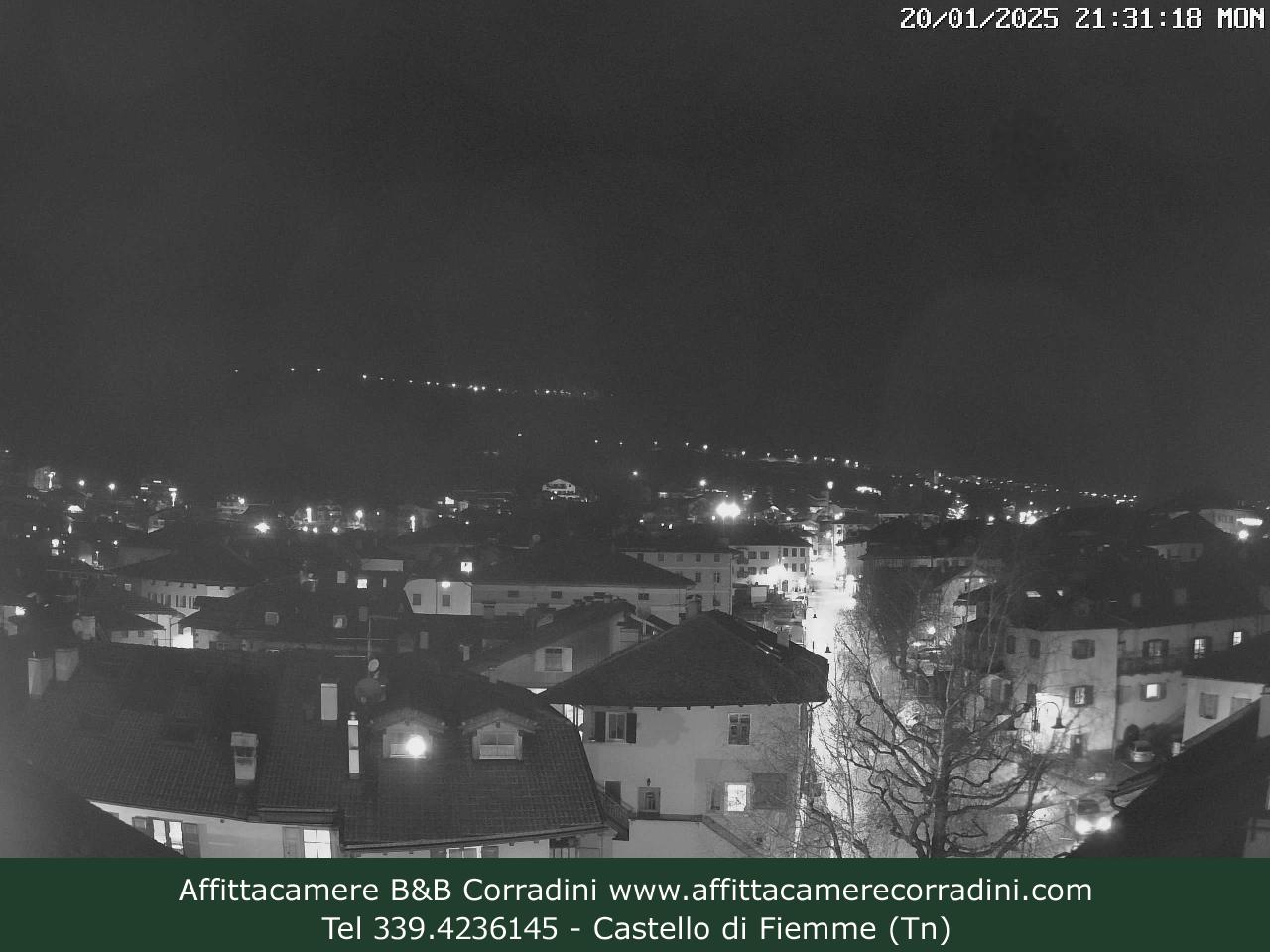 Webcam Castello di Fiemme Affittacamere B&B Corradini Trentino